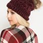 5050713_BURGUNDY GIVE ME CHENILLE W_ POM(FW21)_B