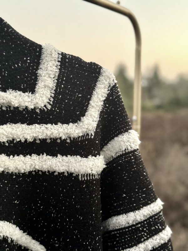 5052303_BLACK I LOVE YOU A LATTE KIMONO WITH THICK TASSELS_(FW24)_C 5052303_BLACK I LOVE YOU A LATTE KIMONO WITH THICK TASSELS_(FW24)_C