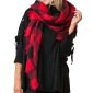 5056979_BLACK_RED AURORA LUXE BUFFALO PLAID BLANKET SCARF_(FW21)_A