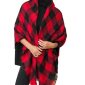 5056979_BLACK_RED AURORA LUXE BUFFALO PLAID BLANKET SCARF_(FW21)_B