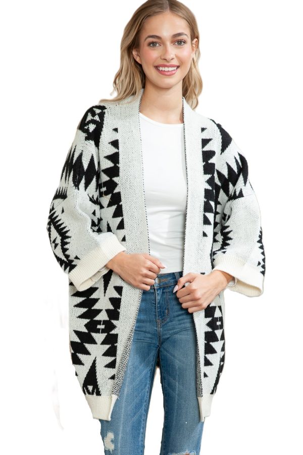 5082635_CREAM NAOMI WILDE AZTEC KIMONO_(FW24)_A 5082635_CREAM NAOMI WILDE AZTEC KIMONO_(FW24)_A