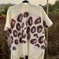 Ivory Holiday Glamour Leopard Kimono