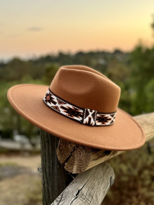 Camel Wild Pony Fedora Hat