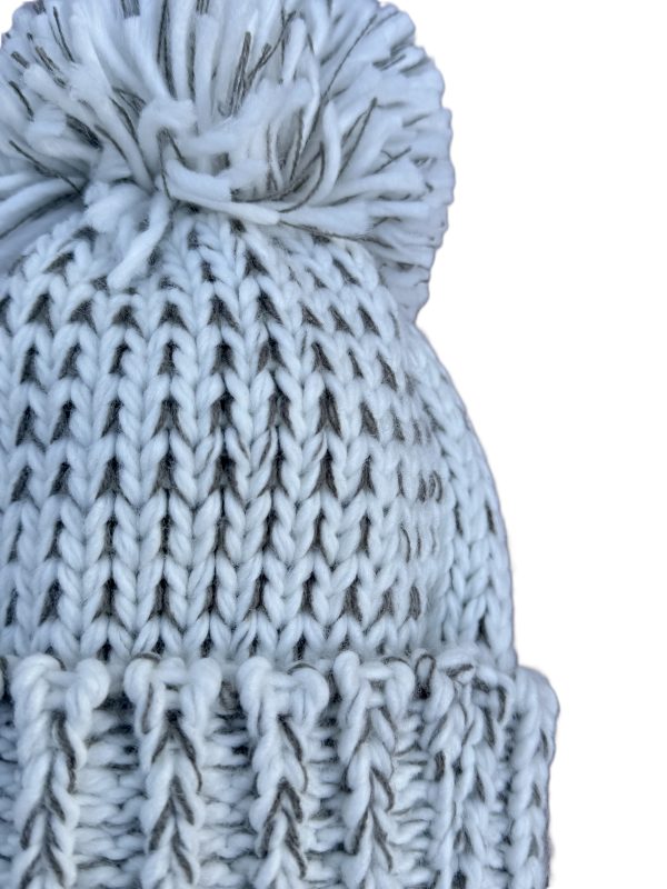 5103205_ GREY BLIZZARD BAE BEANIE WITH POM_(FW24)_B 5103205_ GREY BLIZZARD BAE BEANIE WITH POM_(FW24)_B