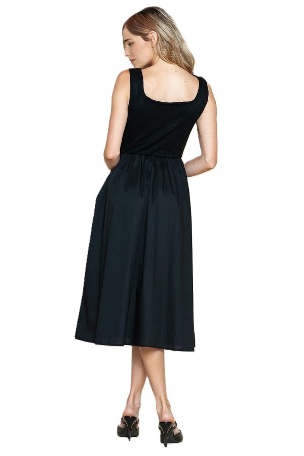 JJ0001 TO JJ0004_S TO XL_BLACK CONTRAST FABRIC SLEEVELESS A-LINE-DRESS_(SS24_CB)_C JJ0001 TO JJ0004_S TO XL_BLACK CONTRAST FABRIC SLEEVELESS A-LINE-DRESS_(SS24_CB)_C