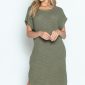 LF0005 TO LF0007_S TO L_OLIVE WAFFLE TEXTURE CURVED HEM T-SHIRT-DRESS_(SS24_CB)_A