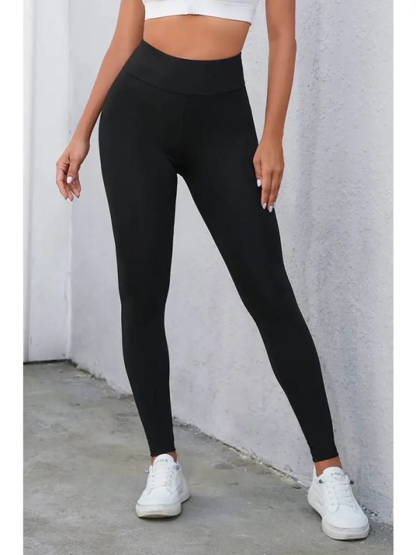 LF0012 TO LF0015_S TO XL_BLACK CRISS CROSS TUMMY CONTROL HIGH WAISTED LEGGINGS_(SS24_CB)_A