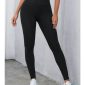 LF0012 TO LF0015_S TO XL_BLACK CRISS CROSS TUMMY CONTROL HIGH WAISTED LEGGINGS_(SS24_CB)_A