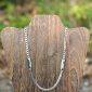 Double Bar Curb Chain Necklace - 4