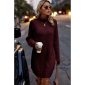 SF0010 TO SF0012_S TO L_WINE THICK KNIT ROLL NECK SOLID LOOSE FIT SWEATER DRESS_(SS24_CB)_A
