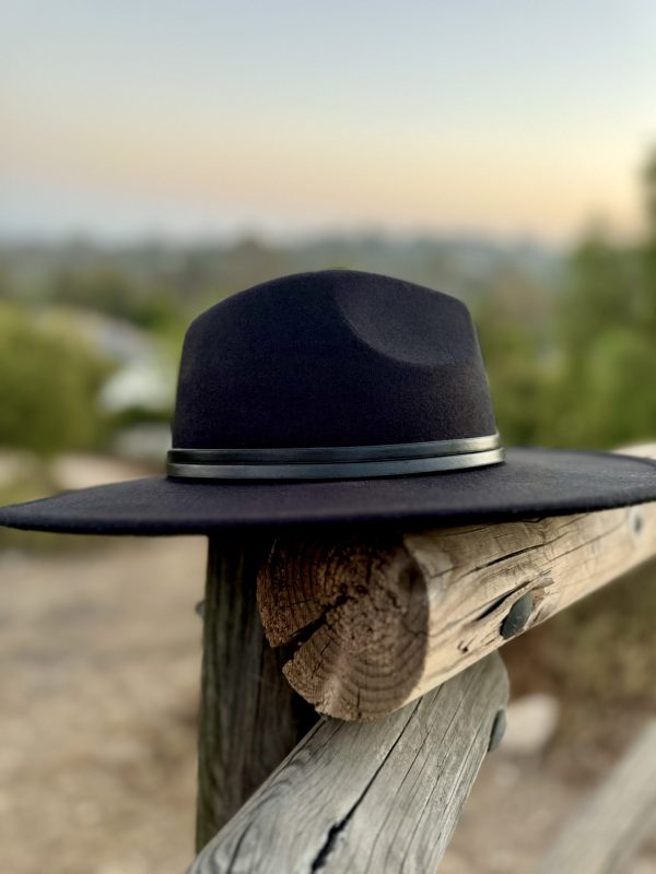 5082403_BLACK BUCKLE UP FEDORA HAT_(FW24)_B 5082403_BLACK BUCKLE UP FEDORA HAT_(FW24)_B