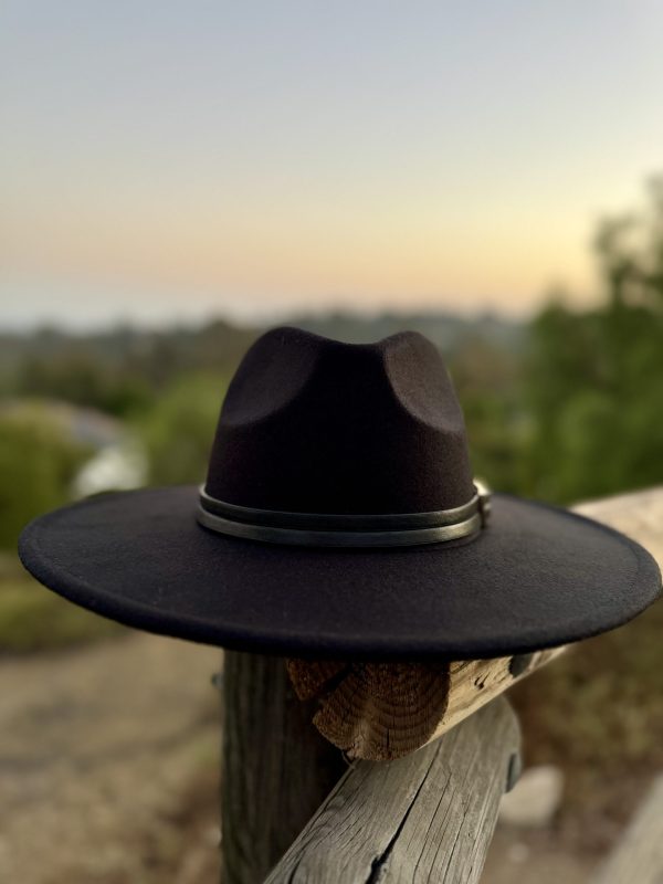 5082403_BLACK BUCKLE UP FEDORA HAT_(FW24)_D 5082403_BLACK BUCKLE UP FEDORA HAT_(FW24)_D